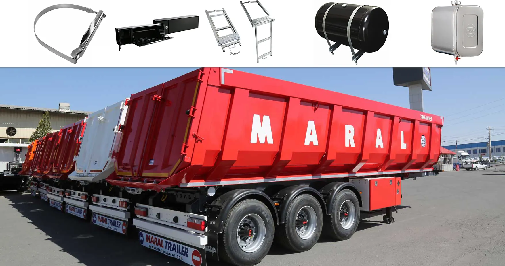 تریلرهای سنگین چه نوع قطعات یدکی صنعتی نیاز دارند